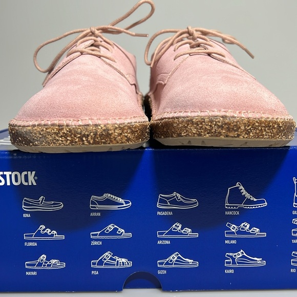 NEW Birkenstock Gary Suede Shoes - Size 41N - Soft Pink Suede Leather - In Box - Picture 13 of 17